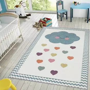 Mosimoso Home RJ045 Детский ковер с нескользящей подошвой в горошек