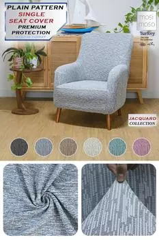 Mosimoso Home Жаккардовый одинарный эластичный чехол для дивана | Эластичный чехол на диван для кресла | чехлы для сидений