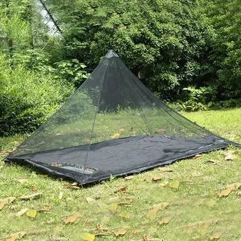 Москитная палатка с циркуляцией воздуха, сетка для кемпинга, сетчатая палатка на открытом воздухе чёрный