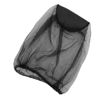 Москитная сетка от комаров, сетка от мух, мошек, защита от насекомых для походов, рыбалки, кемпинга, черная