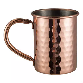 Московская кружка-мул, кованая чашка из нержавеющей стали для воды для путешествий, ресторана, кафе-бара
