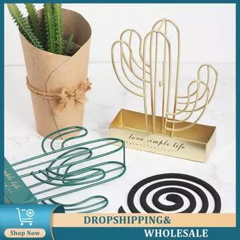 Mosquito Repellent Incense Hearth Hanging Combustion Enlarge Base Gold Iron Household Collectible Incense Burner Rack Durable
