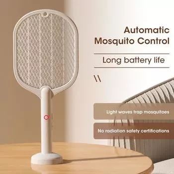 Mosquito Swatter Electric Mosquito Killer UV Light Lamp Mosquitos Racket Insect Killer USB Household for Home Bedroom Room зелёный