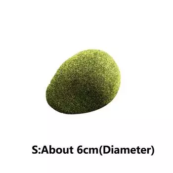 Moss Ball Artificial Grass Turf Micro Landscape Stones Garden Micro Decoration S(6cm)