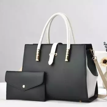 Mother and Child Bags High Appearance Level Fashionable Color-blocked Handbags Simple Single-shoulder Bags and Trendy Crossbody Bags .