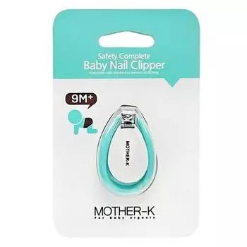 Детские безопасные щипчики для ногтей Mother K, мятные, 1 шт., популярный персонаж в Корее
