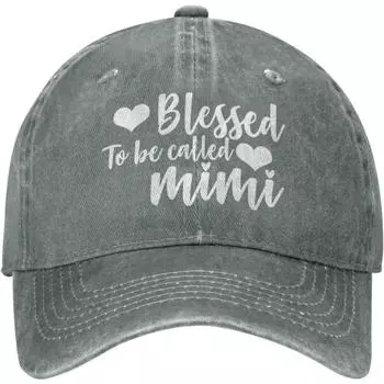 Mother s Day Hat Blessed to Be Called Mimi Hat Women Graphic Caps Unisex Adjustable Dad Hats