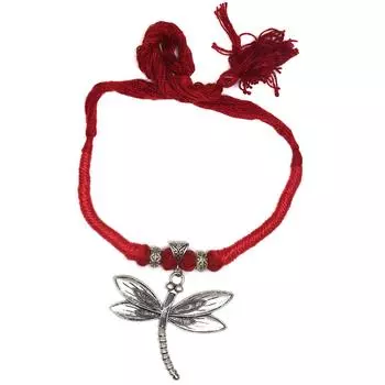 Mother s Day Silver Buterfly Macrame Thred Silver Jewelry Necklace 20 in