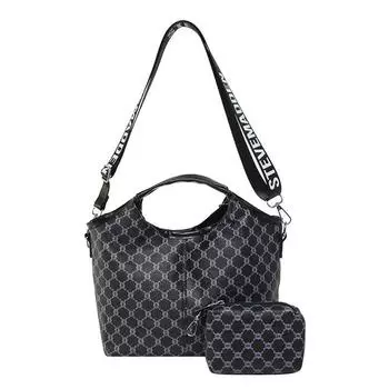 Mother Shoulder Fashion Bag With Shoulder Strap Letter Print And Pattern Retro