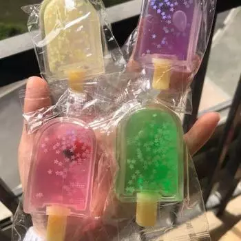 Моти Таба Сквиши Блестящий Эскимо Палочка Пушистое Мороженое Непоседа Детская Игрушка Конфета Пудинг Десерт Подарок на День Рождения для Девочки