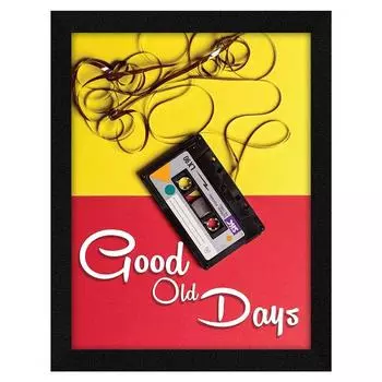 Мотивационная цитата Good Old Days Wall Frame Art Картина, многоцветная, мотивирующая, 10 X 13 дюймов, набор из 1 10 x 13 in разноцветный