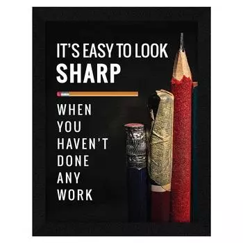 Мотивационная цитата «Легко смотреть» Настенная художественная рамка для картины, многоцветная, мотивирующая, 10 X 13 дюймов, набор из 1 шт. 10 x 13 in разноцветный