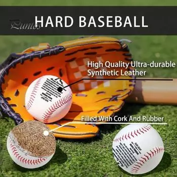 Мотивационный бейсбольный подарок 9-дюймовый бейсбольный мяч с изысканным дизайном, прочный чехол, подарок на день рождения или выпускной для игроков из 1 Set