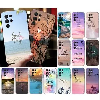 Мотивационный вдохновляющий чехол для телефона с цитатой для Samsung A52S A21S A33 A23 A13 A14 A32 A52 A53 A54 A51 A71 A15 A14 4G