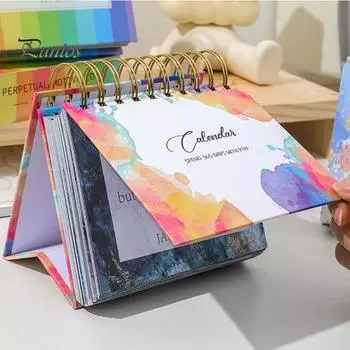 Мотивационный вдохновляющий ежедневный календарь с вдохновляющими цитатами Яркие цвета с английскими буквами Календарь на 365 дней Декор для стола Офисные аксессуары