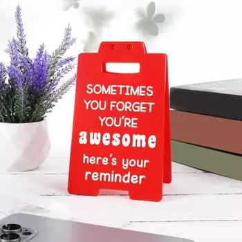 Мотивационный знак-напоминание «Ты потрясающий» Вдохновляющий красный акриловый настольный знак Украшение для дома