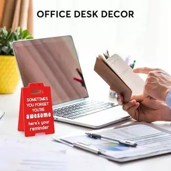 Мотивационный знак-напоминание «Ты потрясающий», вдохновляющий красный акриловый знак для украшения стола, домашнего офиса, рабочего стола, друзей, коллег, семьи красный