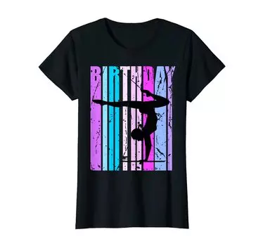 Мотивация Гимнастика День рождения Вдохновляющая Женская футболка Beam Queen чёрный