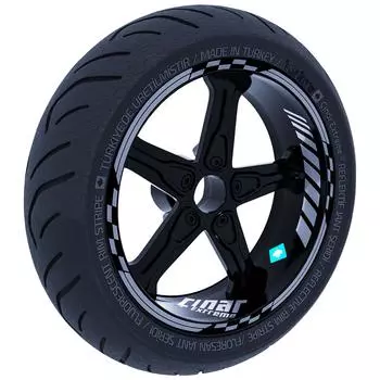 Moto GP Design Stone Grey Внутренний внешний обод Комплект ободной ленты Колесные полосы Наклейки Наклейка CinarExtreme