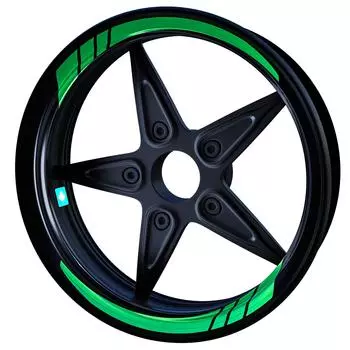 Moto GP Лесная зеленая внутренняя лента для обода Колеса в полоску Наклейка Наклейка CinarExtreme