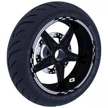 Moto GP Racing флаг дизайн позолоченный серебряный обод ленты колеса полосы наклейки наклейки CinarExtreme