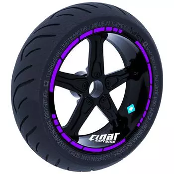 Moto GP Style Eggplant Purple Rim Tape Wheel Stripes Decals Sticker CinarExtreme