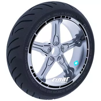 Moto GP Style Jet Black Rim Tape Wheel Stripes Decals Sticker CinarExtreme