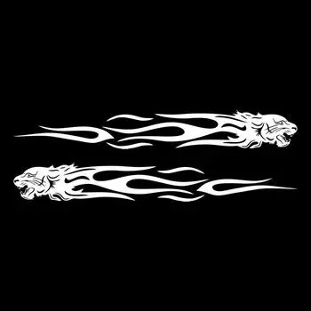 Мотоцикл 20 см наклейка цветной тотем автомобильный прицеп автомобиль маленький 3 см новая наклейка тигр наклейка мотоцикл пламя