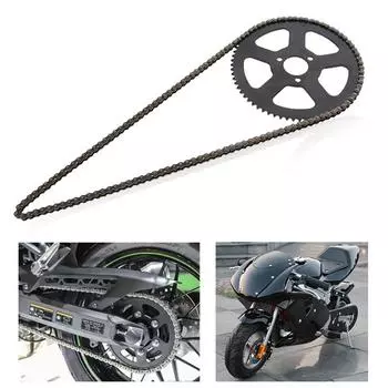 Мотоцикл 25H 68T 68 зубьев заднее колесо шина диск звездочка с 68 звеньями цепь замена для 49 куб. см 2 тактный мини карманный мотоцикл CN