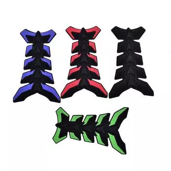 Мотоцикл 3D резиновая наклейка для газового топливного бака Защитная крышка Наклейки Чехол для Honda Yamaha K-TM BMW Kawasaki Suzuki красный