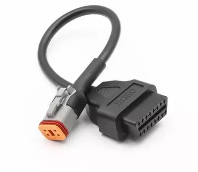 Мотоцикл 4-контактный к 16-контактному адаптеру диагностических кабелей OBD2