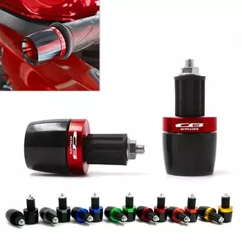 Мотоцикл 7/8 22MM Универсальный руль Ручки Концы Ручки Противовес Крышка Заглушка Слайдер Для Honda CB650R CB 650R CB 650 R оранжевый