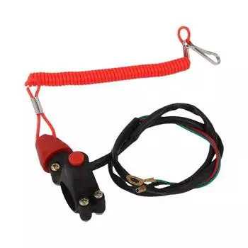 Мотоцикл ATV Tether Lanyard Аварийный выключатель двигателя Кнопка выключения для Suzuki KTM для Yamaha для Kawasaki Universal Par