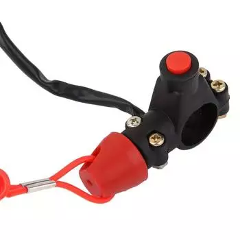 Мотоцикл ATV Tether Lanyard Аварийный выключатель двигателя Кнопка выключения для Suzuki KTM для Yamaha для Kawasaki Universal Par