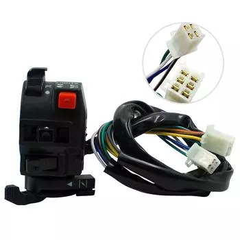 Мотоцикл DIY аксессуары Электрический переключатель запуска Сигналы поворота Индикатор Переключатель дальнего света Кнопка для квадроцикла 200 250