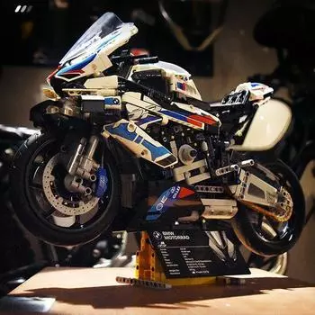 Мотоцикл M1000RR, строительный блок, игрушечная модель, детский подарок на день рождения для мальчиков и девочек