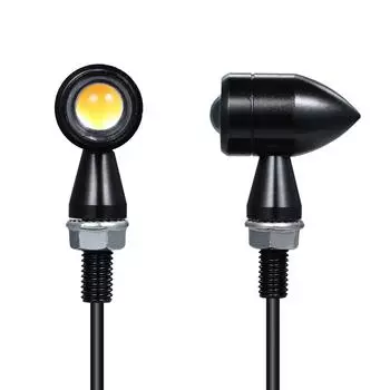 Мотоцикл Мини Винтаж светодиодные указатели поворота мигалка индикатор Bullet Head Shape