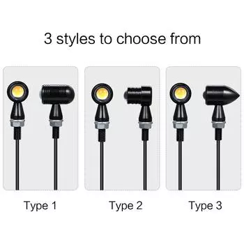 Мотоцикл Мини Винтаж светодиодные указатели поворота мигалка индикатор Bullet Head Shape