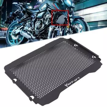 Мотоцикл MT07 MT-07, защита радиатора, решетка радиатора, крышка, подходит для YAMAHA MT07 MT-07 FZ07 FZ-07 2022, аксессуары MT FZ NO LOGO Black