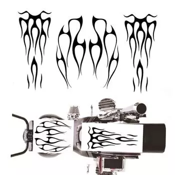 Мотоцикл пламя бензобак и крыло наклейки виниловые наклейки DIY Декор