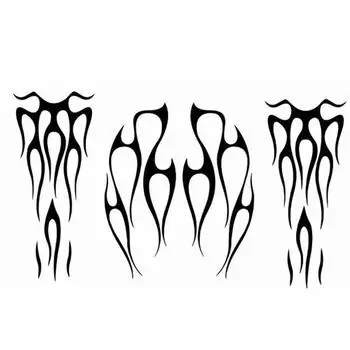 Мотоцикл пламя бензобак и крыло наклейки виниловые наклейки DIY Декор