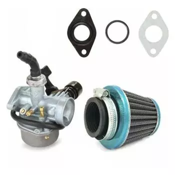 Мотоцикл PZ19 для мотокросса с воздушным фильтром, прокладкой 19 мм, карбюратором, правым дросселем для 50 70 90 110 куб. см, 125 куб. см, 4-колесного картинга, квадроцикла