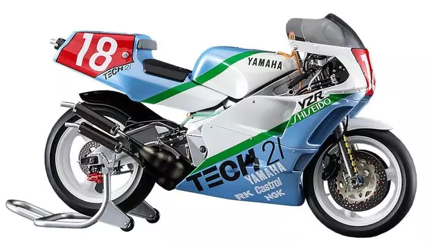 Мотоцикл серии Hasegawa Yamaha YZR500 TECH21 1988 Пластиковая модель 21762 1/12 (0W98)