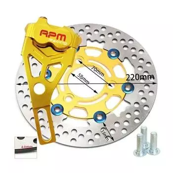 Мотоцикл скутер двойной задний тормозной суппорт дисковый тормоз насос адаптер кронштейн тормозной диск для Honda Yamaha Kawasaki Pit Dirt Bike