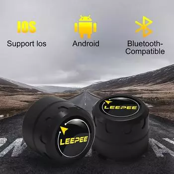 Мотоцикл TPMS 2 датчика Bluetooth 4.0 5.0 Система контроля давления в шинах Диагностический набор для пит-байка Тестер шин Аксессуары для мото Portable