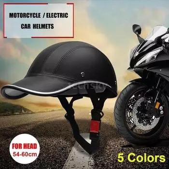 Мотоцикл Велосипед Скутер Бейсбольная Кепка Стиль Полуоткрытое Лицо Безопасности Жесткий Половина Шлема Шляпа для Мужчин и Женщин Индивидуальный Легкий Половина Открытого Лица Шлем серебряный