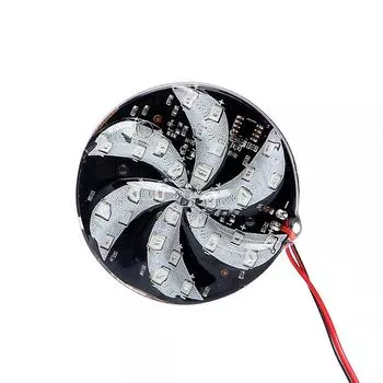 Мотоциклетная автомобильная атмосферная лампа, автомобильный стайлинг, вспышка, декоративная светодиодная стробоскопическая лампа, модифицированные огни ветряной мельницы, огни огненного колеса