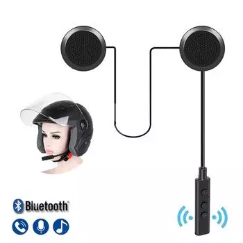 Мотоциклетная Bluetooth 5.3 стереогарнитура мото универсальные наушники для шлема беспроводные звонки с громкой связью 250mHA