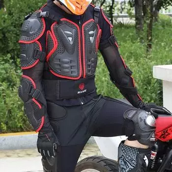 Мотоциклетная броня для всего тела, гоночный костюм для мотокросса, защита для верховой езды, черепаховые куртки XXXXL чёрный