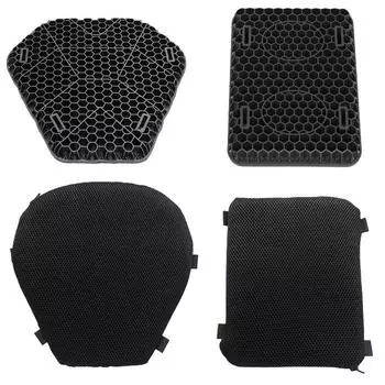 Мотоциклетная дышащая структура подушки сиденья мотоцикла 3D сотовая амортизирующая подушка Мотоциклетные товары
